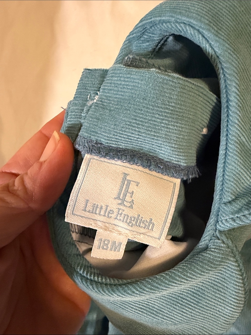 Little English Teal Peter Pan Collar Romper - Picture 2 of 3